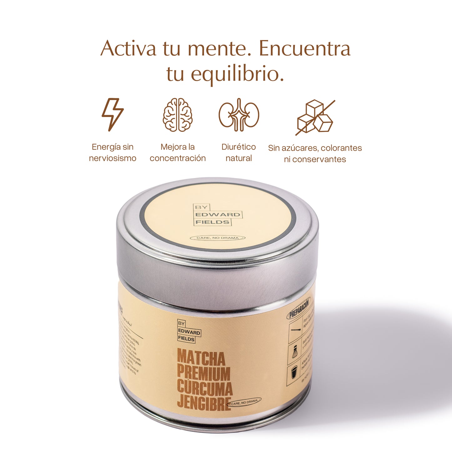 Té Matcha Premium Cúrcuma Jengibre 100g