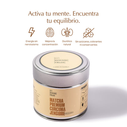 Té Matcha Premium Cúrcuma Jengibre 100g