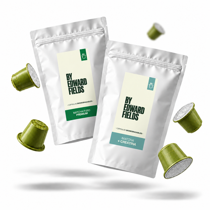 Dúo Entreno: Cápsulas de Matcha Uji Orgánico + Creatina para Nespresso®
