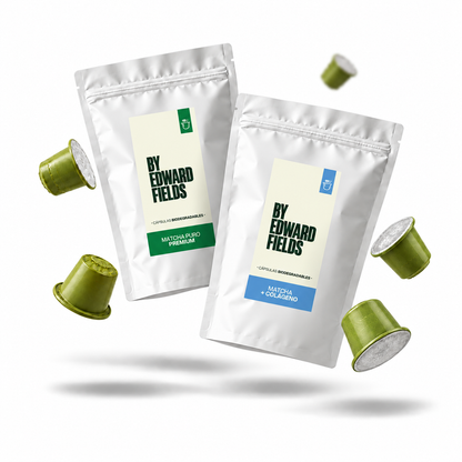 Dúo Cuidado: Cápsulas de Matcha Uji Orgánico + Colágeno para Nespresso®